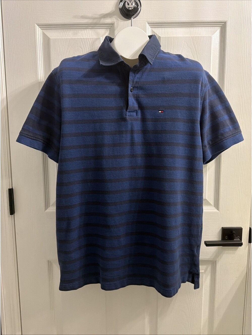 Tommy Hilfiger Striped Polo Shirt Classic Men’s Size XL Golf